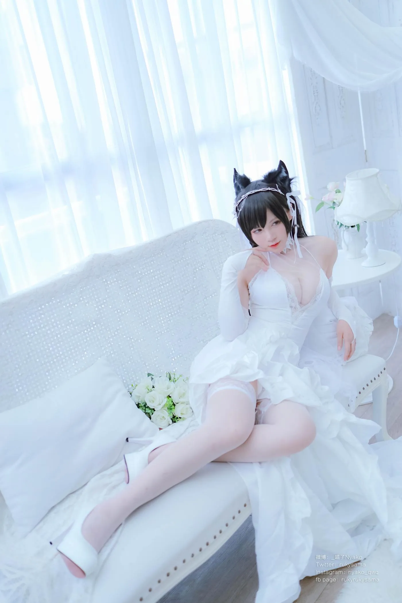 Nyako喵子 – NO.38 爱宕婚纱 [62P]插图5